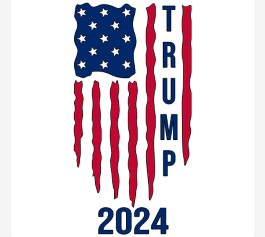 Trump 2024 Flag Decal