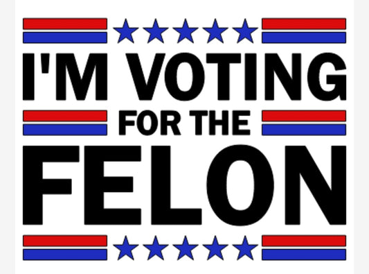 Trump 2024 Felon Decal